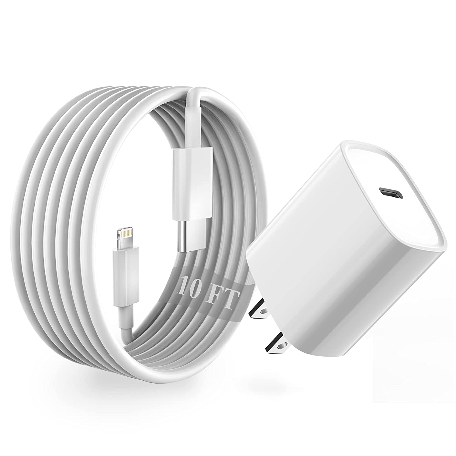 10 FT iPhone Charger Fast Charging,【Apple MFi Certified】Long iPhone 13